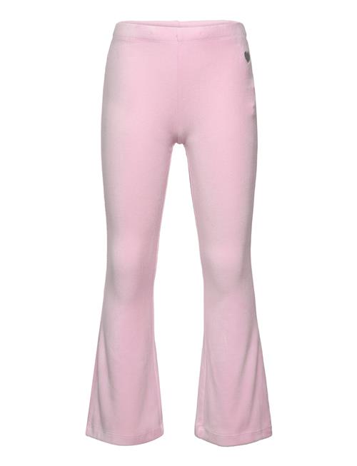 Leggings Flare Velour Solid Lindex Pink