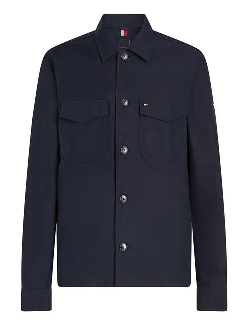 Cotton Nylon Shirt Jacket Tommy Hilfiger Navy