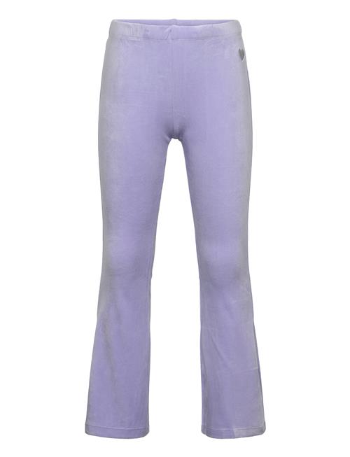 Leggings Flare Velour Solid Lindex Purple