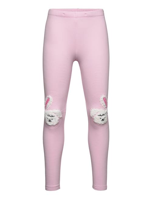 Leggings Bunnies Knee Applique Lindex Pink