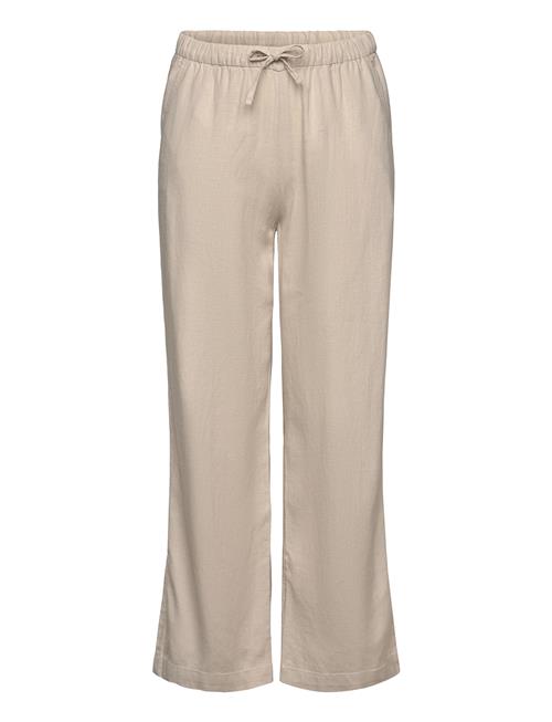 Trousers Linen Blend Lindex Beige