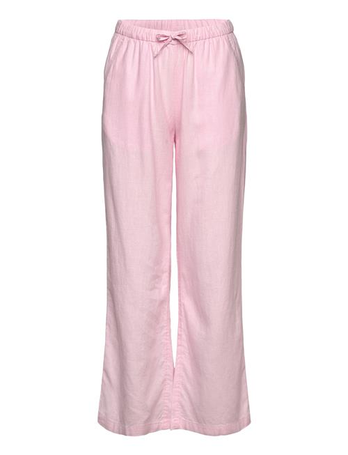 Trousers Linen Blend Lindex Pink