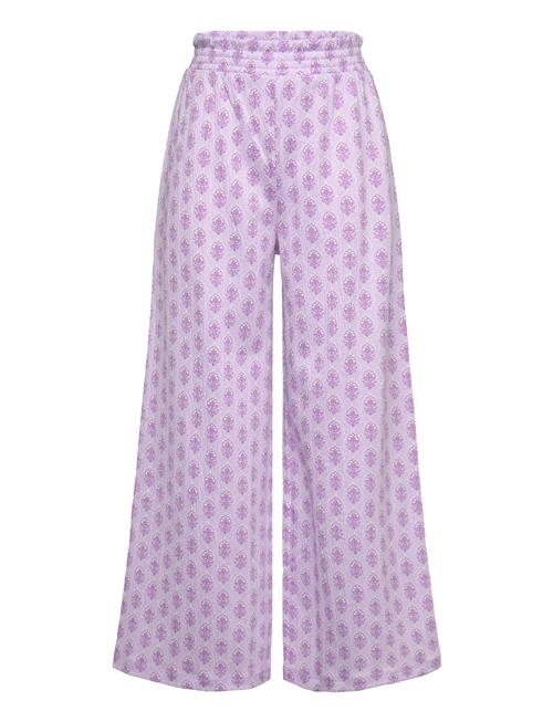 Trousers Crinkled Jersey Smock Lindex Purple