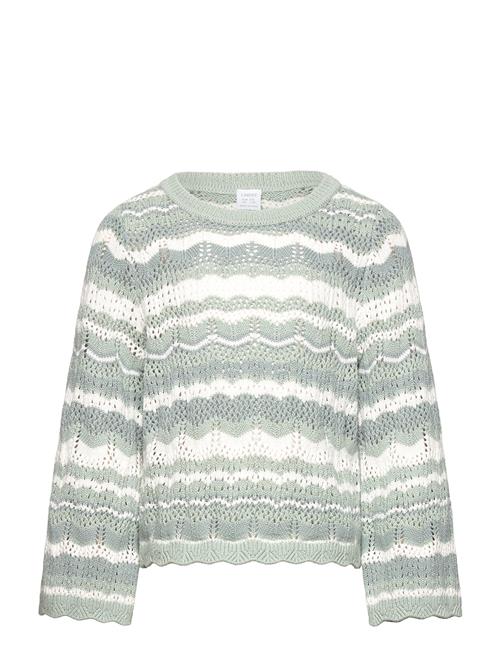 Sweater Pointelle Green Lindex Green