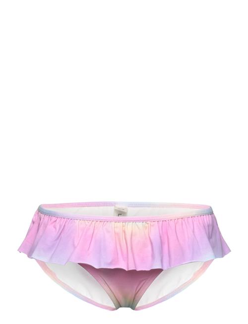 Se Bikini Brief Flounce Aop Lindex Pink ved Booztlet