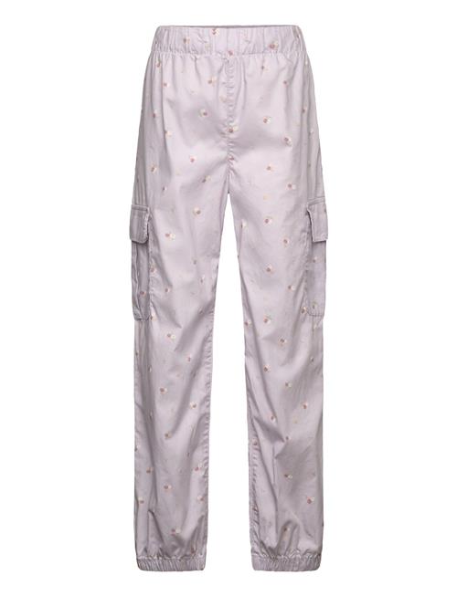 Trousers Cargo Poplin Aop Lindex Pink