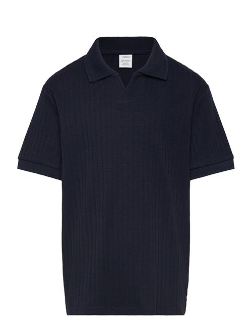 Top Collar Jersey Rib Lindex Navy
