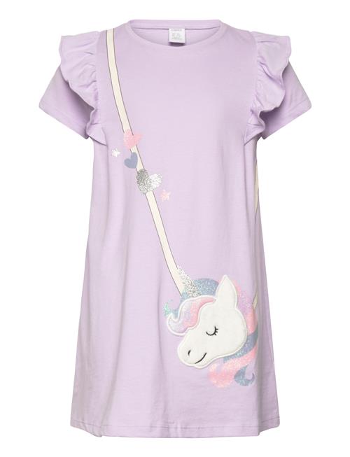 Top Long S S Unicorn Bag Lindex Purple