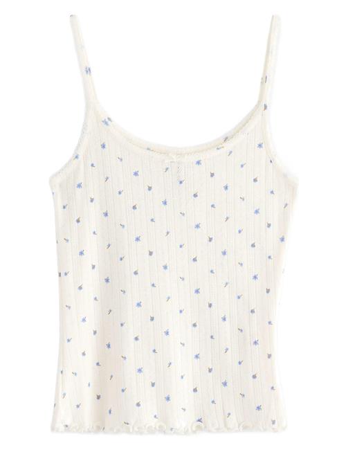 Tank Pointelle With Lettuce Ed Lindex Cream