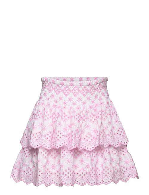 Skirt Schifflie Embroidery Lindex Pink
