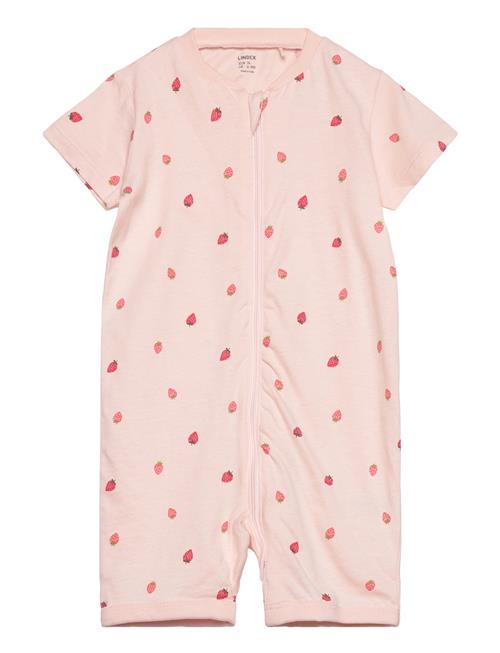 Pyjamas Romper Strawberries Lindex Pink