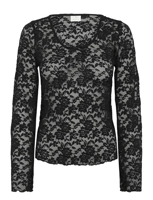 Kamerlan Lace Tshirt Kaffe Black