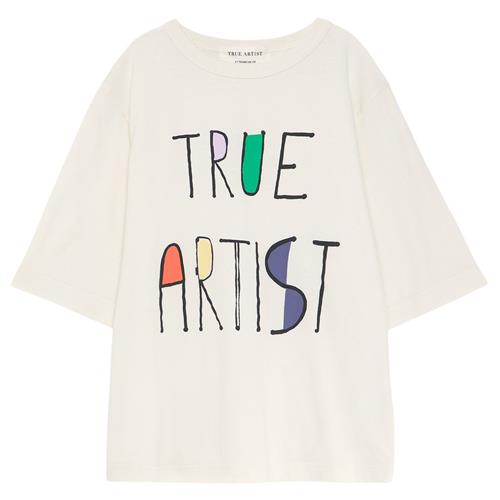 True Artist Nº05 T-shirt Ivory White 12-13 Y  Hvid  12-13 år  unisex
