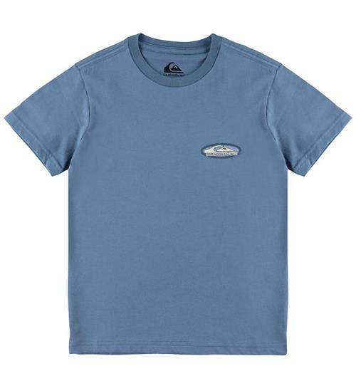 Quiksilver T-shirt - Evo Border Lines - China Blue