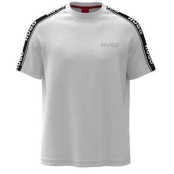HUGO LIAM T-Shirt Hvid/Sort bomuld Large Herre