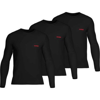 HUGO 3P Triplet Shirt Sort bomuld Medium Herre
