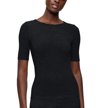 Triumph Beauty Layers Short Sleeve Wool Top Sort uld Large Dame
