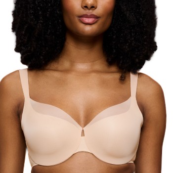 Triumph BH BMU Illusion Curve Minimizer Bra Beige F 95 Dame