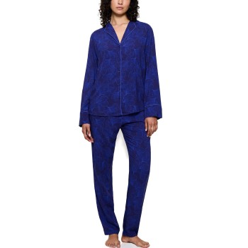 Triumph Boyfriend Fit Pyjama Mørkblå viskose 36 Dame