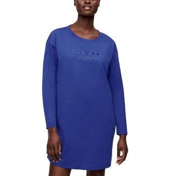 Triumph Long Sleeve Nightdress Mørkblå bomuld 44 Dame