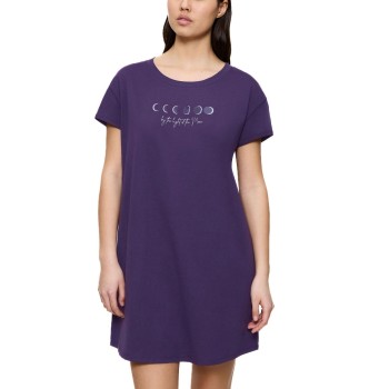 Triumph Nightdress Short Sleeve Lilla bomuld 36 Dame
