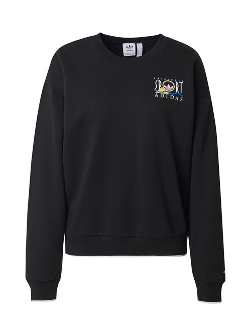 ADIDAS ORIGINALS Sweatshirt 'Graphic adidas Sports'  azur / lyserød / sort / hvid