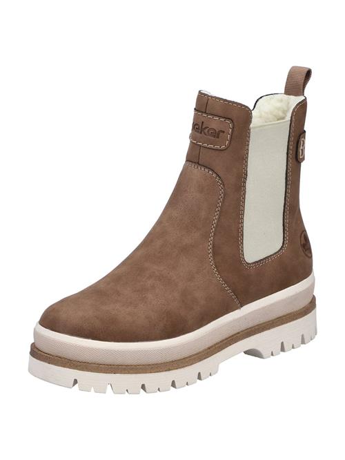 Rieker Chelsea Boots  brun / offwhite