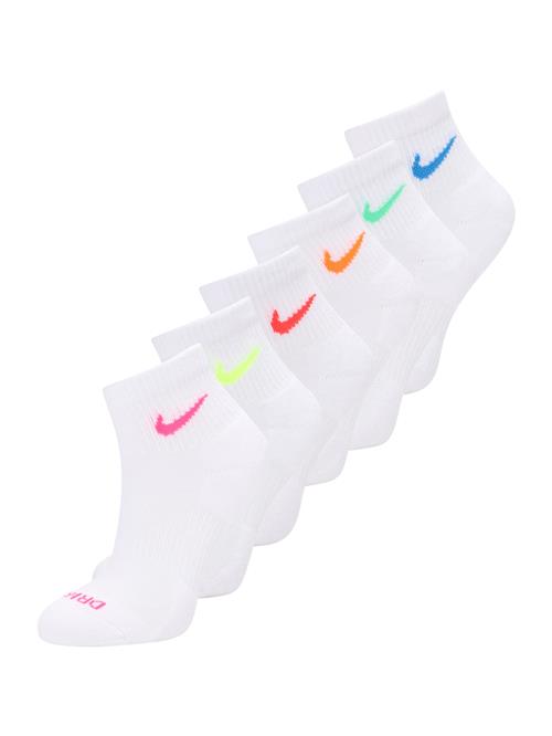 Se NIKE Sportssokker 'Everyday Plus'  blå / neongul / lys pink / hvid ved About You