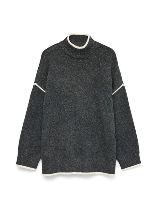 Se Vero Moda Tall Pullover 'VMFAN'  antracit / hvid ved About You