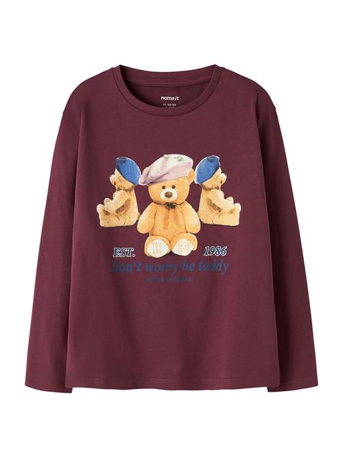 NAME IT Bluser & t-shirts 'NKFRYCCAS'  sand / indigo / burgunder