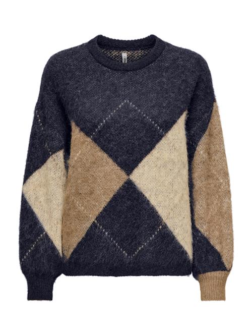 ONLY Pullover 'ONLNOEME'  beige / nude / natblå