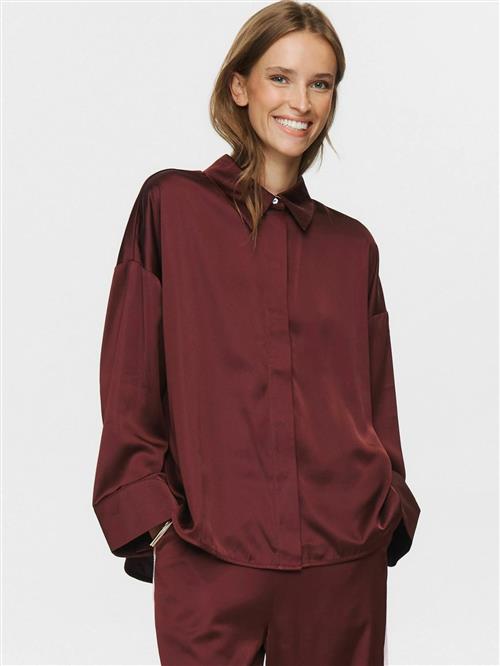 NÜMPH Bluse 'NUSANTINA'  vinrød