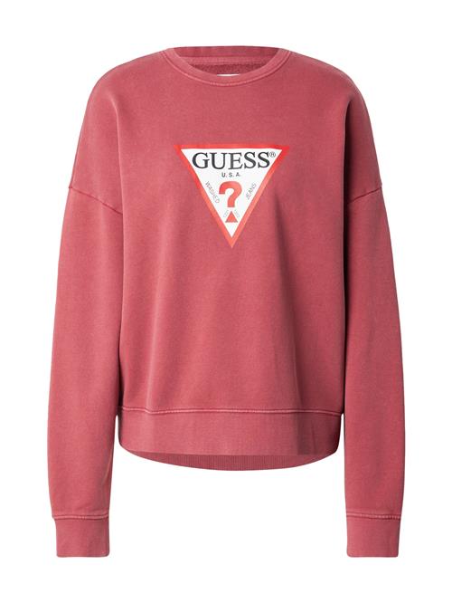GUESS JEANS Sweatshirt  rød / burgunder / sort / hvid