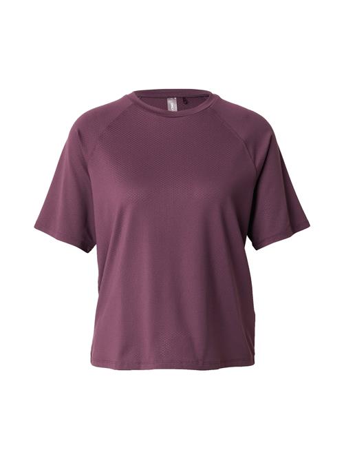 ONLY PLAY Funktionsbluse  lysebeige / brombær
