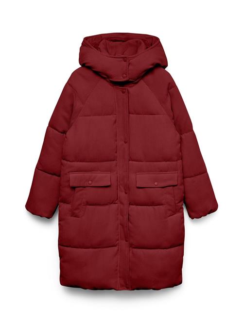 VERO MODA Vinterfrakke  rød