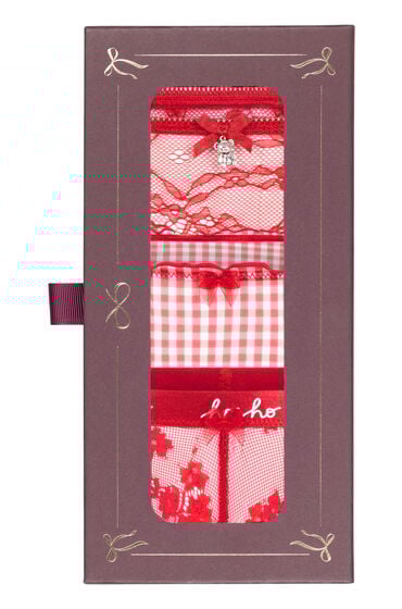 Hunkemöller Julegavesæt G-streng Rød