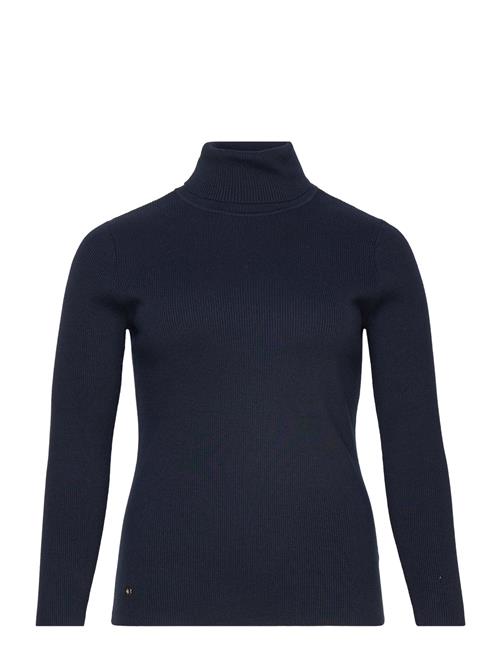 Ribbed Turtleneck Sweater Lauren Women Navy