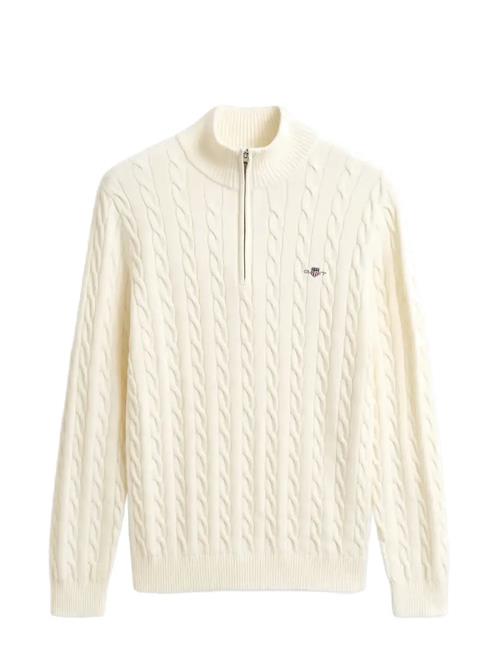 Cotton Cable Half Zip GANT Cream