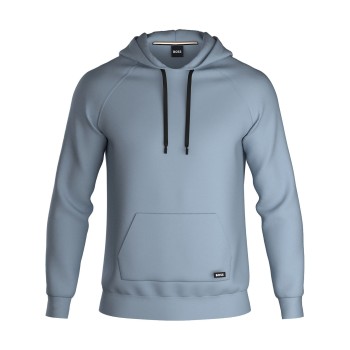 BOSS Logo Hoodie Lyseblå Large Herre