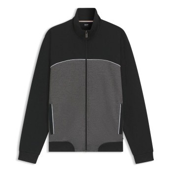 BOSS Tracksuit Jacket Grå/Sort Large Herre