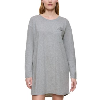 Triumph Long Sleeve Nightdress Grå bomuld 46 Dame