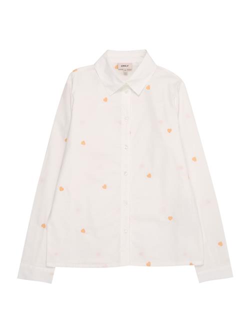 ONLY GIRLS Bluse 'KOGLINA GRACE'  koral / hvid