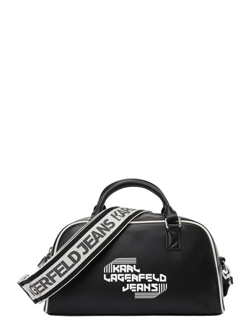 KARL LAGERFELD JEANS Skuldertaske  sort / hvid