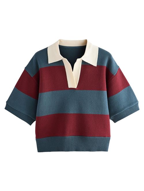 Next Pullover  dueblå / bordeaux / naturhvid