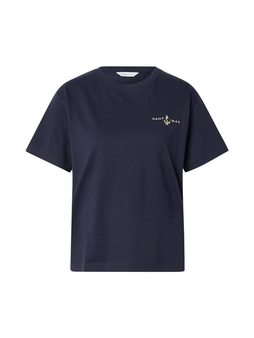 GANT Shirts 'ANCHOR'  beige / mørkeblå