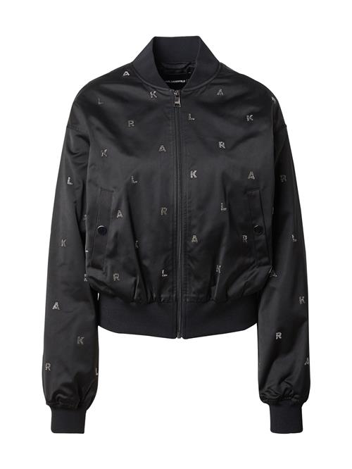 Karl Lagerfeld Overgangsjakke  sort / sølv