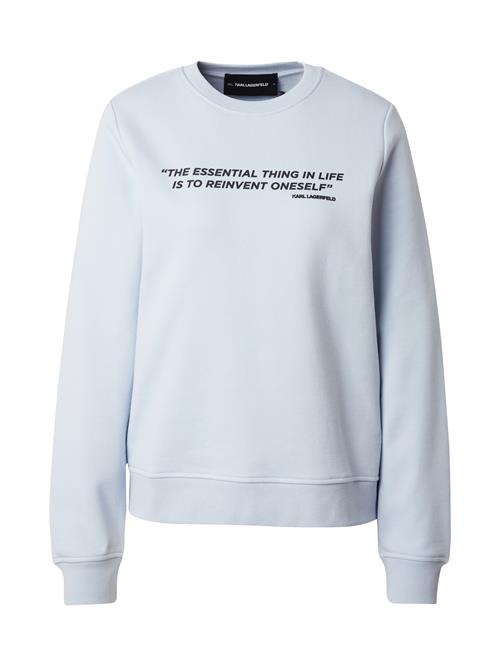 Karl Lagerfeld Sweatshirt  lyseblå / sort