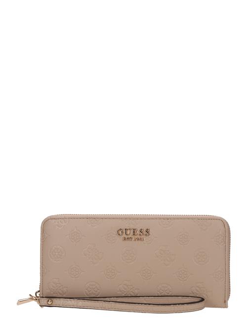GUESS Tegnebog 'PHOEBE SLG LARGE ZIP AROUND'  beige / guld