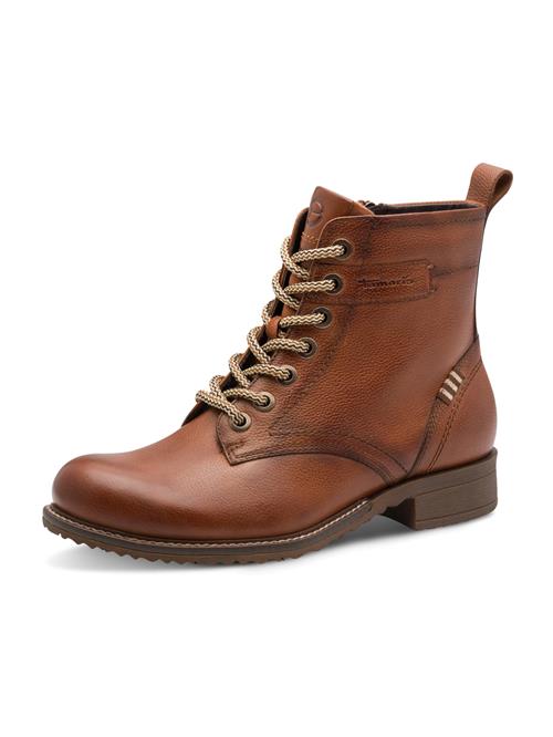 Tamaris Snørestøvletter  cognac