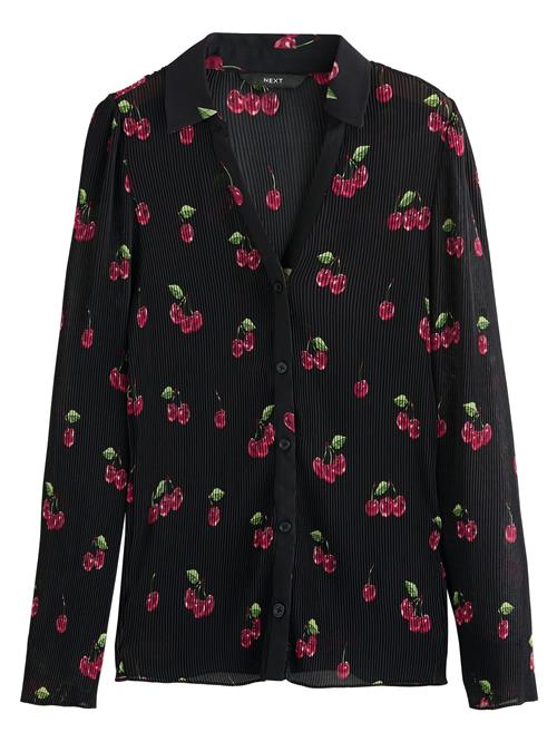 Next Bluse  grøn / mørk pink / sort